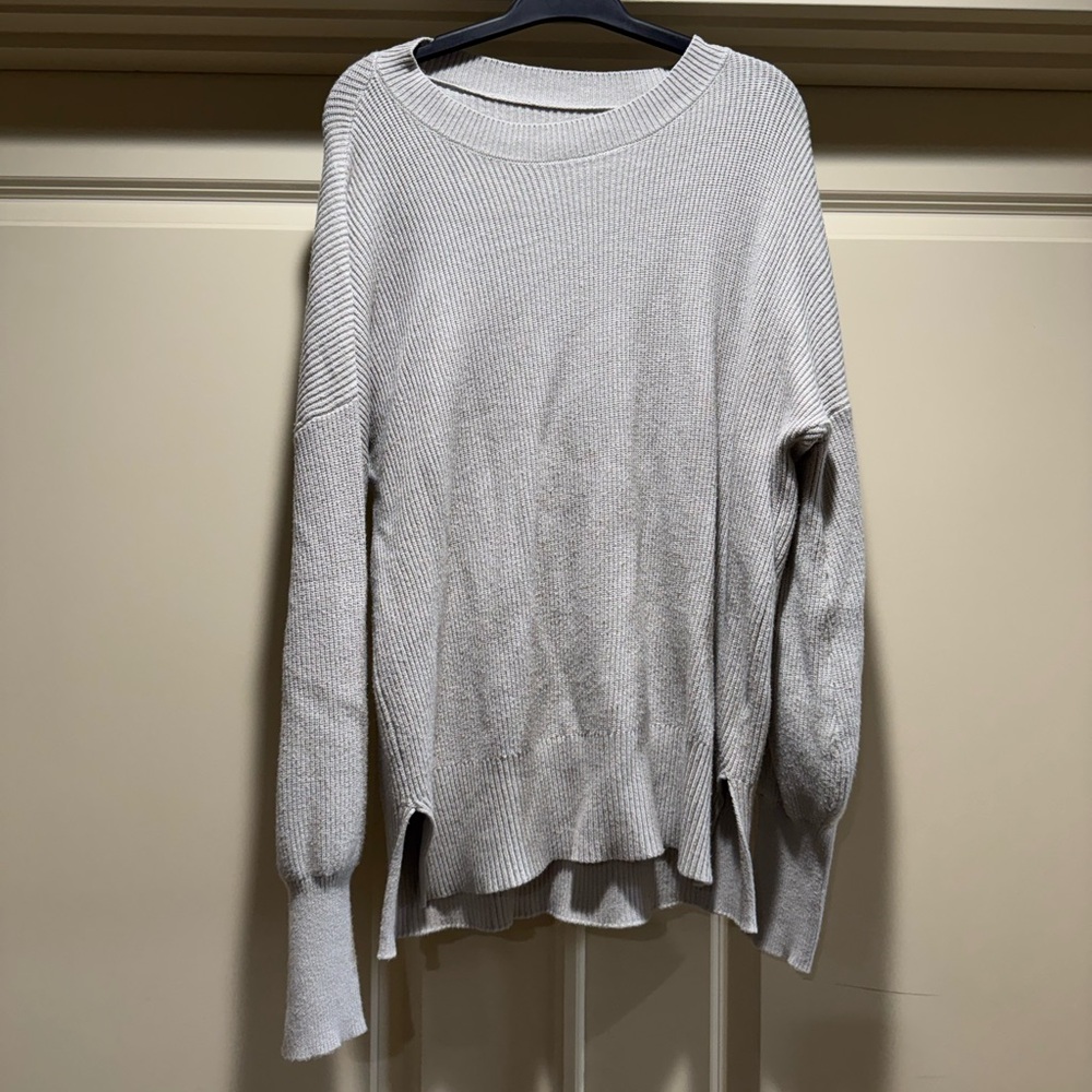 Light Gray Crewneck Women's Sweater